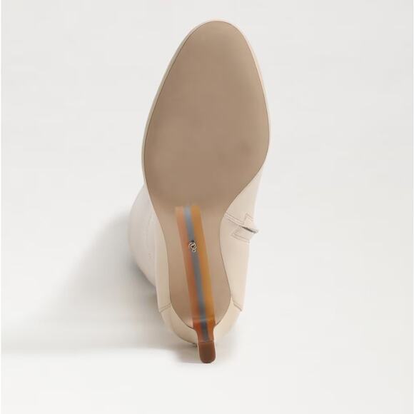 NEW Sam Edelman Shauna Knee High Boot Eggshell leather sz 6.5 - Picture 7 of 7